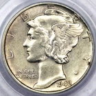 * 1942/1 MERCURY DIME * RARE ERROR DIME * PCGS GENUINE * CLEANED