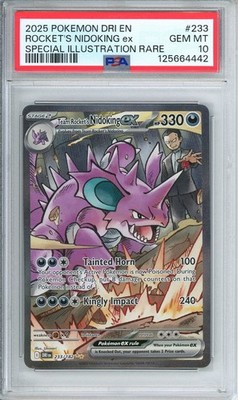 Team Rocket's Nidoking ex (Destined Rivals 233/182) SIR GEM MINT