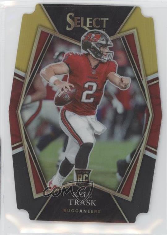 2021 Panini Select Premier Level Black & Gold Prizm Die-Cut Kyle Trask #163 01sb