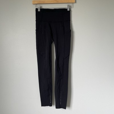 Lululemon Swift Speed High Rise Tight Leggings Black Athletic Activewear Size 2