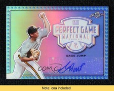 2020 Leaf Perfect Game National Showcase Metal 1/1 Gage Jump #BA-GJ1 Auto 0j81