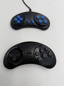 Lot of 2 USB Retro Game Controllers PC Arcade NES Style Gamepads 