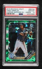 2019 Bowman Chrome Draft Sapphire Green 19/50 Tirso Ornelas PSA 10 GEM MT z7j