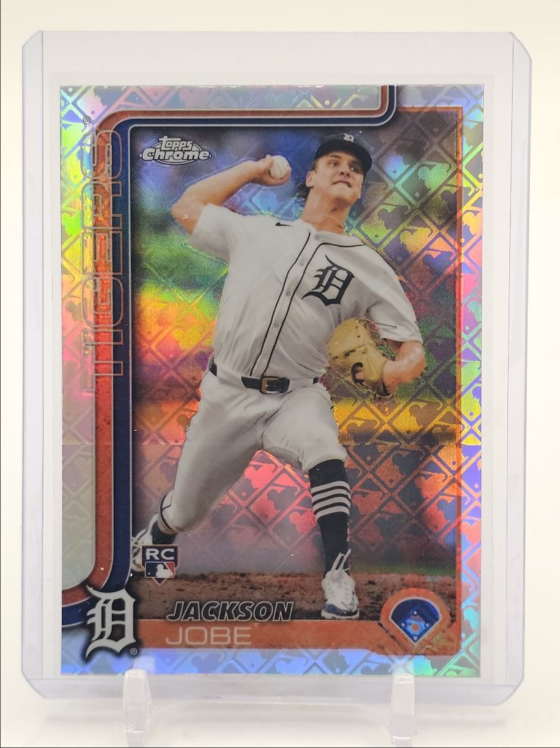 JACKSON JOBE 2025 TOPPS CHROME ROOKIE LOGOFRACTOR TIGERS #249 RC Q2446