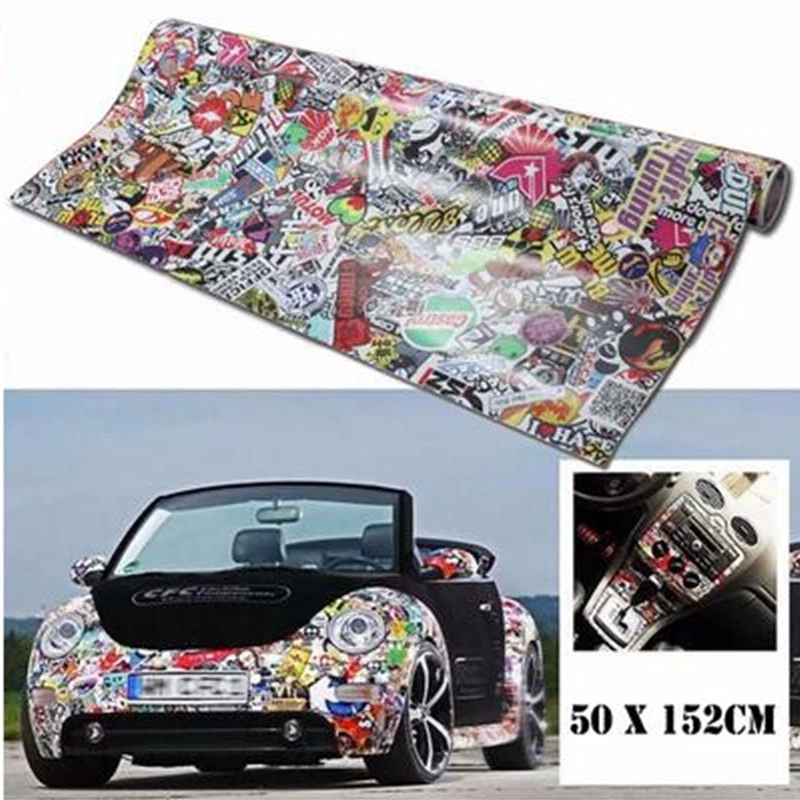 Graffiti Street Art Sticker Bomb Sheet Vinyl Decal Wrap Car Van Laptop 20"x60" - Image 3 of 4