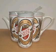 Rare SWINESIDE Novelty Teapot, Full Size Larger Tins Beer Cans