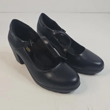 Dream Pairs Size 6 Womens Low Chunky Bock Heel Ankle Strap Round Toe Pump Shoes