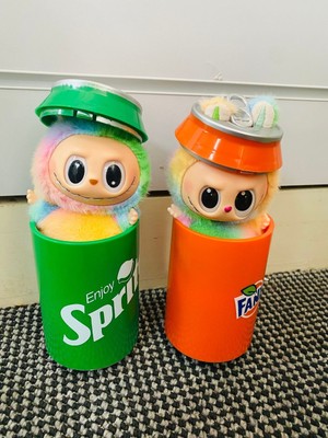 Neu Pop Up Labubu in Fanta Sprite Dose Serie Die Monster Blind Spielzeug Geschenk Kinder