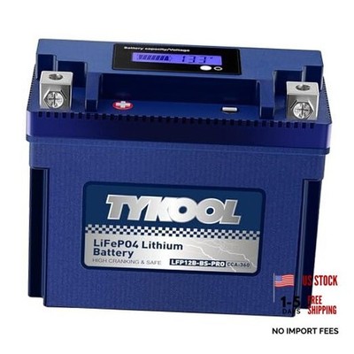 LFPLithium Battery, Replaces YT12B-BS YT12B-4, 360CCA 6Ah Fits for 12B-BS-PRO