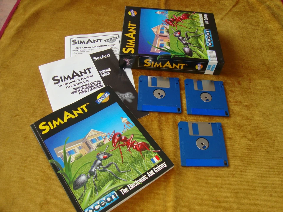 jeux vidéo vintage SIMANT disquettes CBN AMIGA  1991 OCEAN - Photo 4/4