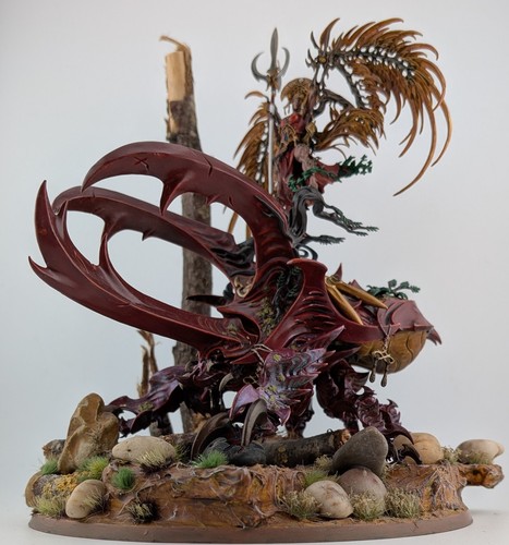 BATTLE READY! NICELY PAINTED!Warhammer AOS Sylvaneth Alarielle the Everqueen - Afbeelding 2 van 8