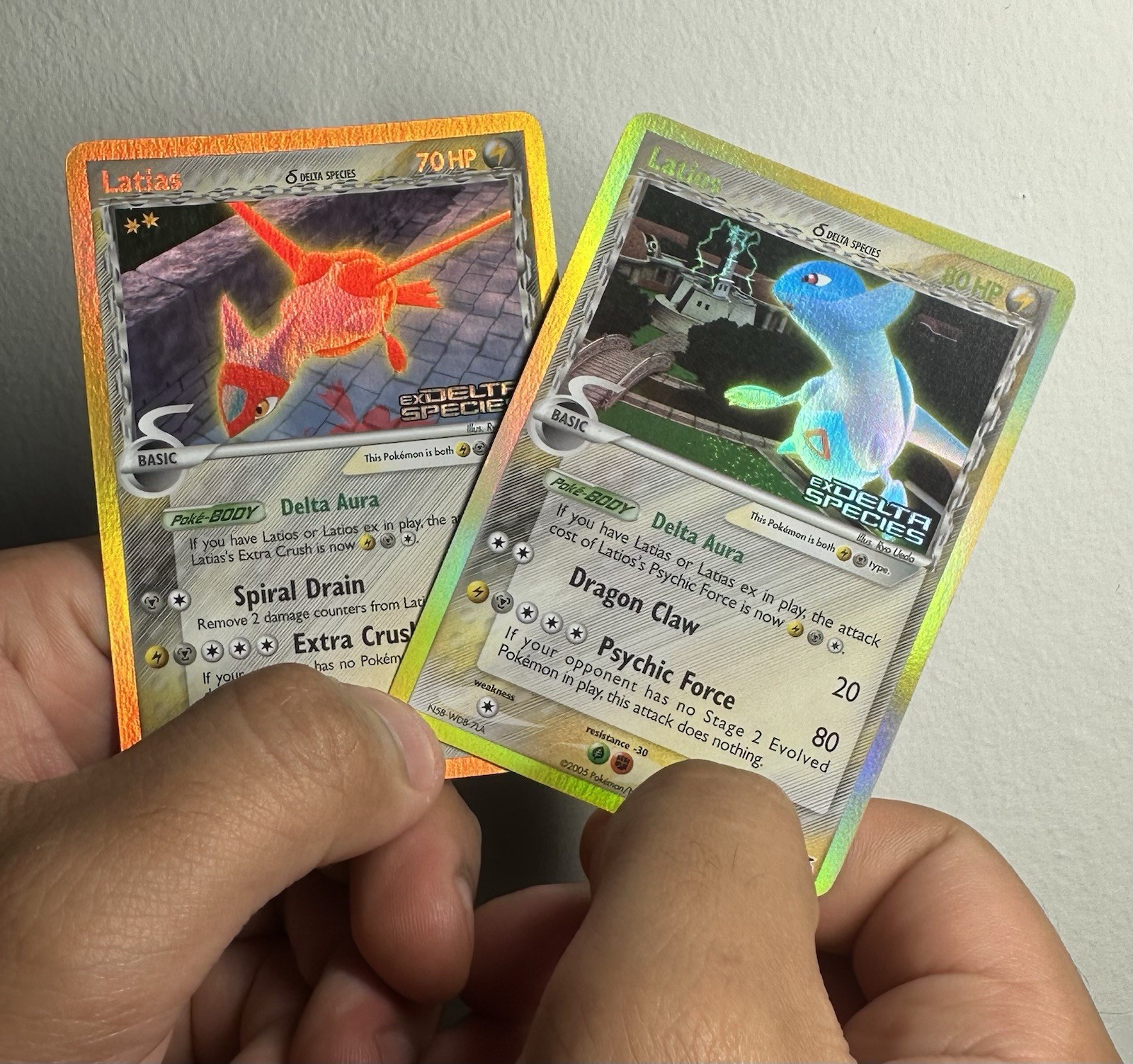 Pokémon Delta Species Latias 8/113 & Latios 9/113 Reverse Stamped (RARE)