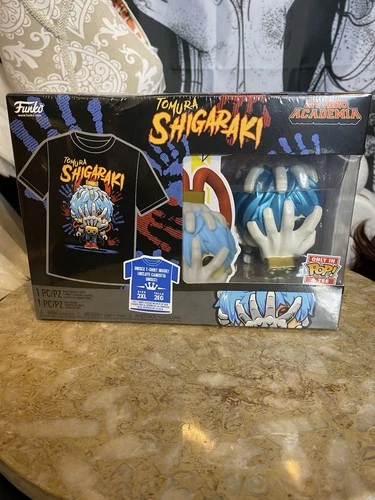 Funko Pop & Tee Box My Hero Academia Tomura Shigaraki Vinyl Figure + Shirt 2XL