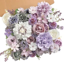 Artificial Flowers Combo for DIY Centerpieces Arrangements Wedding Bridal Bouque