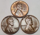 1942 P D S Lincoln Wheat Cents, (3) Penny Lot, Great For Albums - LH-42A