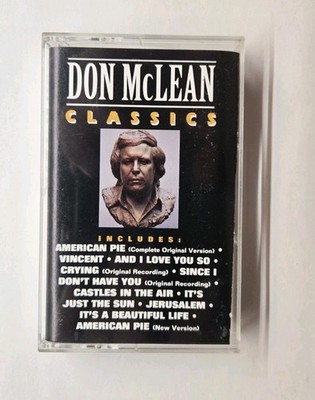 Don McLean Classics (Cassette Tape, 1992, Curb) American Pie