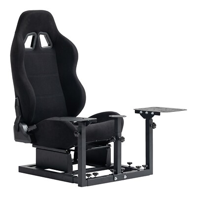 Hottoby Flugsimulator Cockpit mit Sitz Passend für Thrustmaster Hotas Warthog