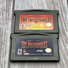 LOT 2 GBA Games THE INCREDIBLES + Rise of the Underminer NINTENDO GAMEBOY ADVANC