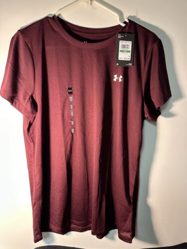 Under Armour Women’s Shirt Large Maroon NWT - Picture 1 of 10