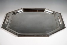 Silver Vienna Art Nouveau Serving Platter, 63x44 CM, 2688g