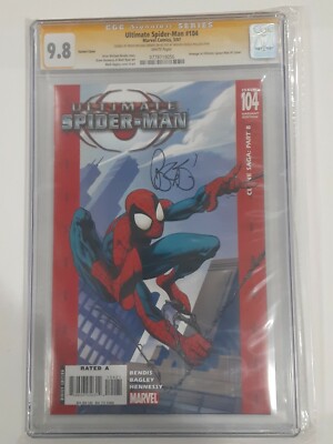 ULTIMATE SPIDER-MAN #104 Mark Bagley Variant Cover💥 9.8 SIGNED by