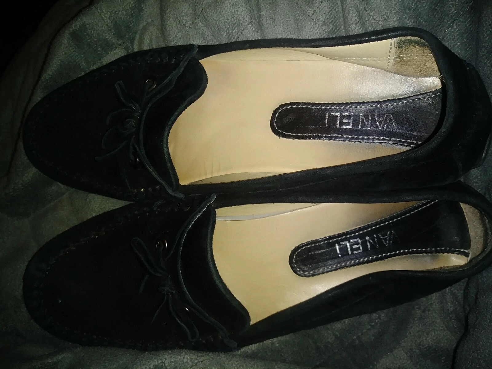 VANS Mocassini da guida Van Eli da donna in camoscio viola taglia 7 1 2 M usati in ottime condizioni