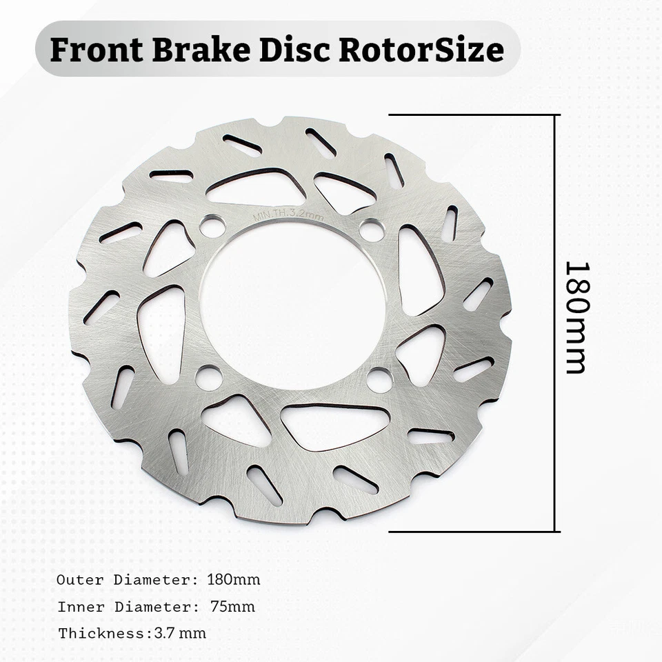 Pastillas de rotores de disco de freno delanteras 2 piezas para Honda Foreman Rubicon 500 Rincon 680 06-21 Foto 2 de 4
