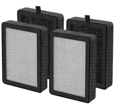 4 Pack Air Purifier Replacement for LEVOIT LV-H128-RF  3-In-1 Pre H13