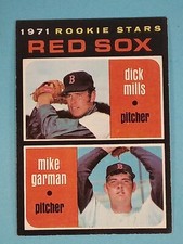 1971 Topps Dick Mills Mike Garman Boston Red Sox #512 EX ⚾
