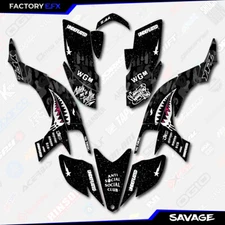 Black Savage Camo Racing Graphics kit fits 03-08 Yamaha YFZ450 ATV Decal YFZ 450