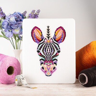 Mandala Zebra Kreuzstichmuster von Meloca Designs