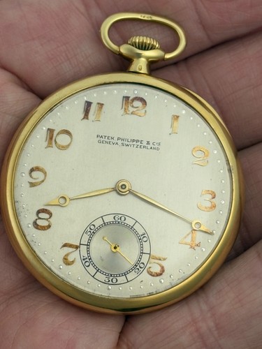 Patek Philippe 18k Yellow Gold Open Face Pocket Watch - Running - Picture 4 of 15