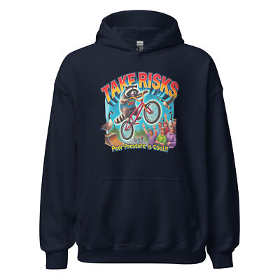 #ad Take Risks Peer Pressure Is Cool Hoodie Funny MTB Hoodie Design BMX Design $54.99