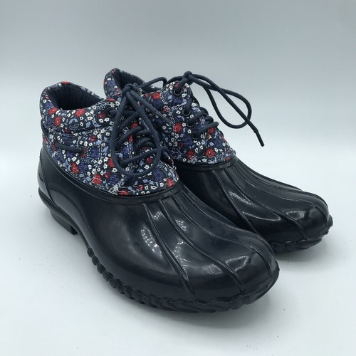 Botas lluvia Tommy Hilfiger Harley azul floral pato nieve invierno para mujer 6 | eBay