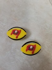 Tampa Bay Buccaneers Football NFL LOGO Team Charm FOOTBALL For Crocs 2 Pieces