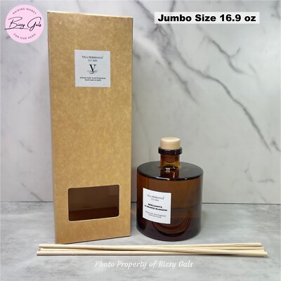 Vila Hermanos Bergamota & Orange Blossom Reed Diffuser 16.9 Fl Oz JUMBO XL NEW