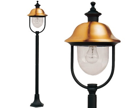 LAMPIONE APOLLO 1 LUCE SU PIANTANA CHIARO DI LUNA altezza cm. 118