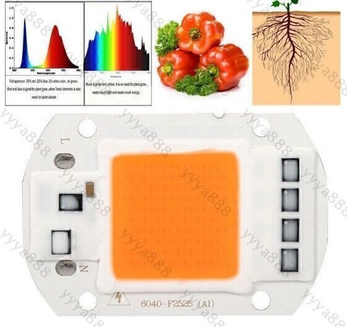 5x 50W Vollspektrum LED COB Grow Light Lampe Vollspektrum für Blumen& Gemüse BE - Bild 4 von 8