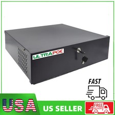 18"x 18"x 5" Heavy Duty 16 Gauge Steel DVR Security Lock Box with AC Fan Retread