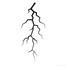 Lightning Bolt - Decal Sticker - Multiple Colors  Sizes - ebn6355