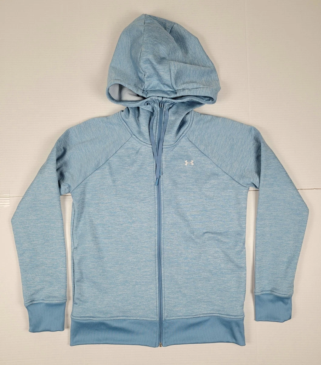 Under Armour Loose ColdGear Womens Small Full Zip Blue Hoodie