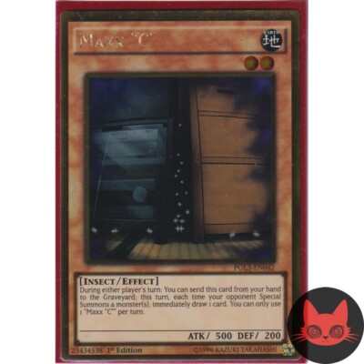 Yugioh Maxx ''C'' PGL3-DE042 Gold Rare 1. Auflage LP