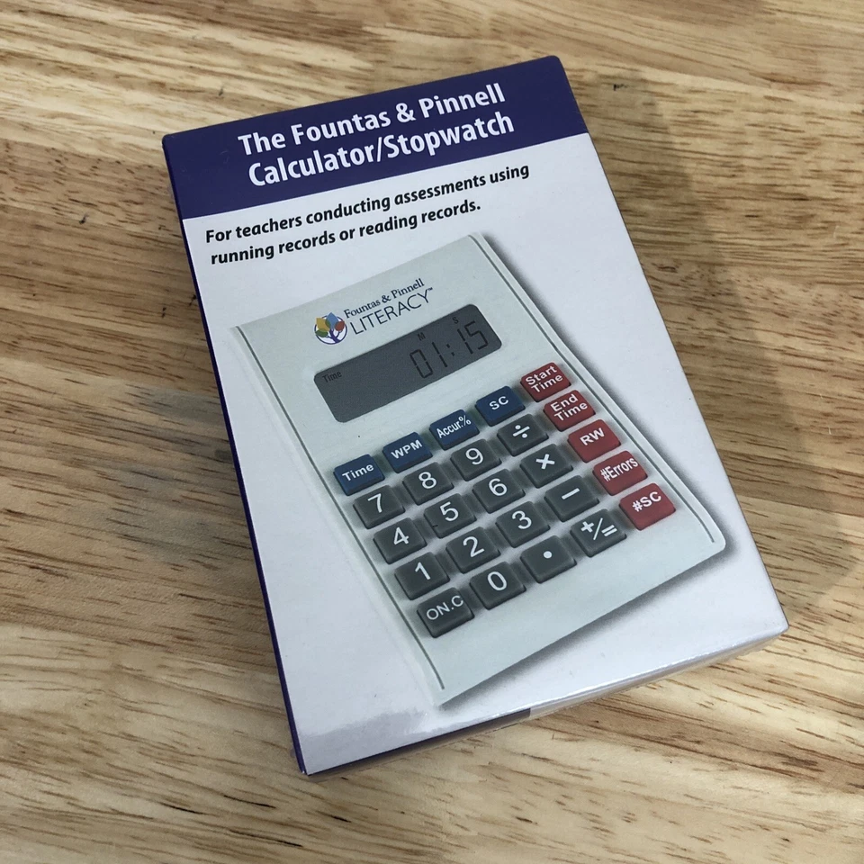 Pocket-Sized Calculator Fountas & Pinnell Stopwatch Teachers Assessments NEW - Image 2 of 4