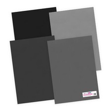 itenga Scatola Fotografica A4 300 g/mq 24 Fogli Tonalità Grigio 4 Colori da 6 Fogli Cartoncino Argilla