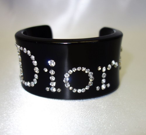 100 % AUTHENTISCHES DIOR COUTURE "SWAROVSKI KRISTALL" IKONISCHES Signatur MANSCHETTENARMBAND - Bild 4 von 12