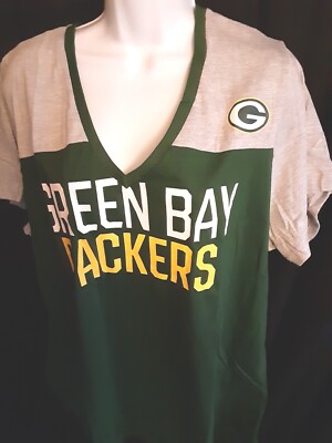 Green Bay Packers Women's Fanatics Plus Size Shirt 1X,2X or 4X
