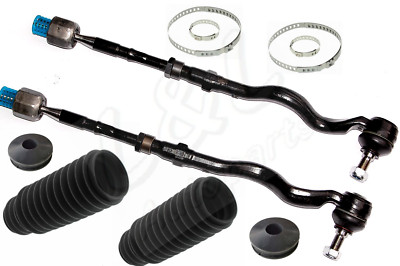 2x SPURSTANGEN+SPURSTANGENKOPF+MANSCHETTEN BMW 3er E46 Z4 E85 VORDERACHSE L+R