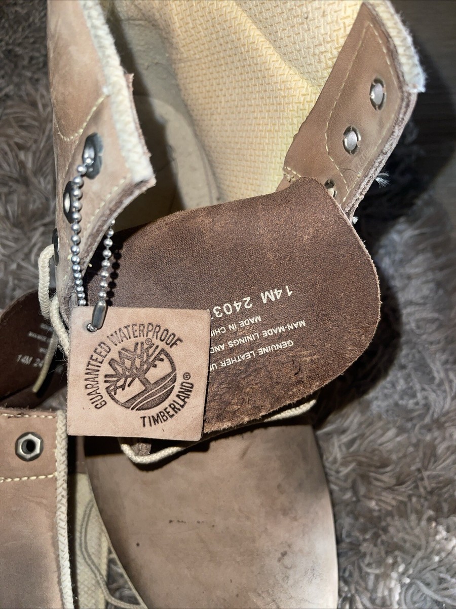 Timberland Earthkeepers? Boots Sz 14 M Light Brown Euc Suede In