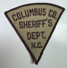 Columbus County Sheriff North Carolina NC Patch I2