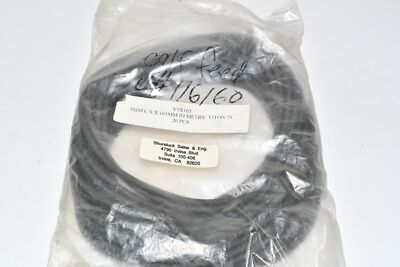 Pack of 20 NEW V5X165 5MM C/S x 165MM ID Metric Viton 75 O-Rings 